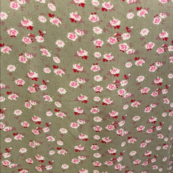 Ella Simone Green Floral Ruffled Tiered Maxi Dress MP Pockets 100% Rayon New! - Picture 9 of 16